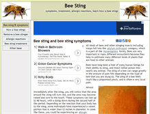 Tablet Screenshot of bee-stings.net